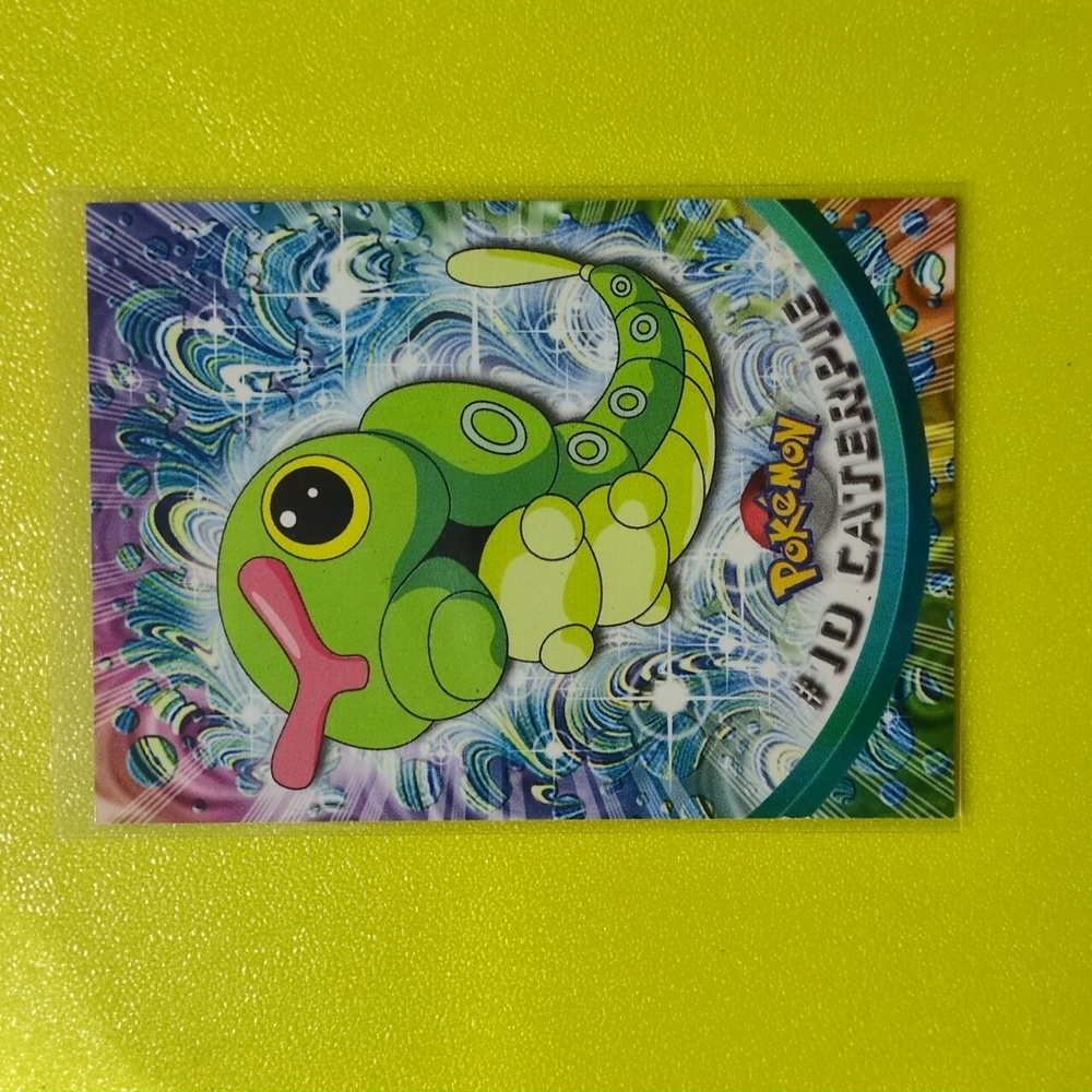 Vintage 1999 POKEMON TV TOPPS #10 Caterpie | Collectible TCG | VG